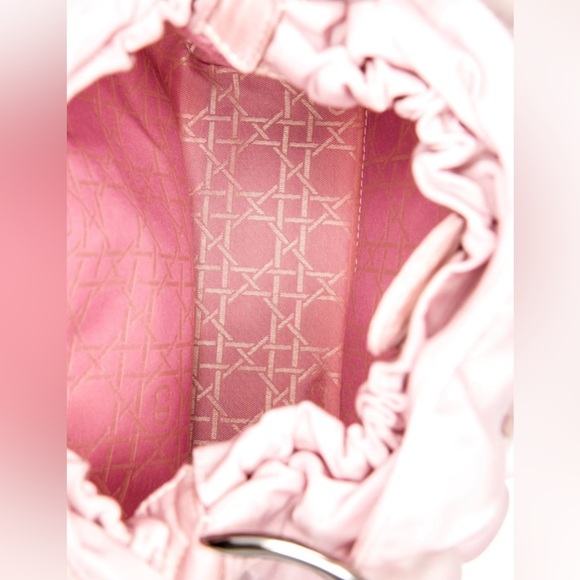 CHRISTIAN DIOR Maris Pearl Hand Bag Nylon Pink preloved - Picture 10 of 10